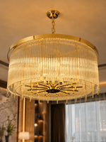 The Radiance Chandelier — Luxury Crystal Fringe Drum Chandelier