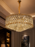 The Ophelia Radiance — Luxury Crystal Drum Chandelier