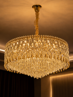 The Ophelia Radiance — Luxury Crystal Drum Chandelier