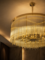 The Radiance Chandelier — Luxury Crystal Fringe Drum Chandelier