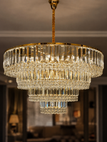The Tavelle Chandelier — Luxury Tiered Crystal Cascade Chandelier