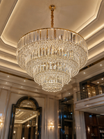 The Tavelle Chandelier — Luxury Tiered Crystal Cascade Chandelier