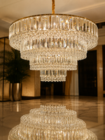 The Tavelle Chandelier — Luxury Tiered Crystal Cascade Chandelier