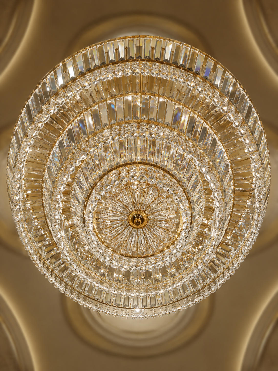 The Tavelle Chandelier — Luxury Tiered Crystal Cascade Chandelier