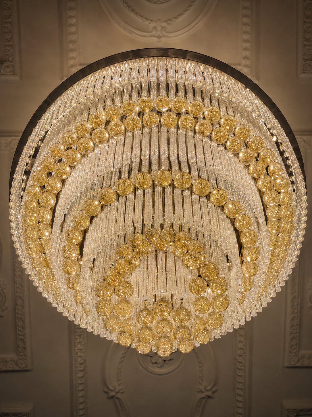 The Elowen Chandelier — Luxury Crystal Orb Cascade Chandelier