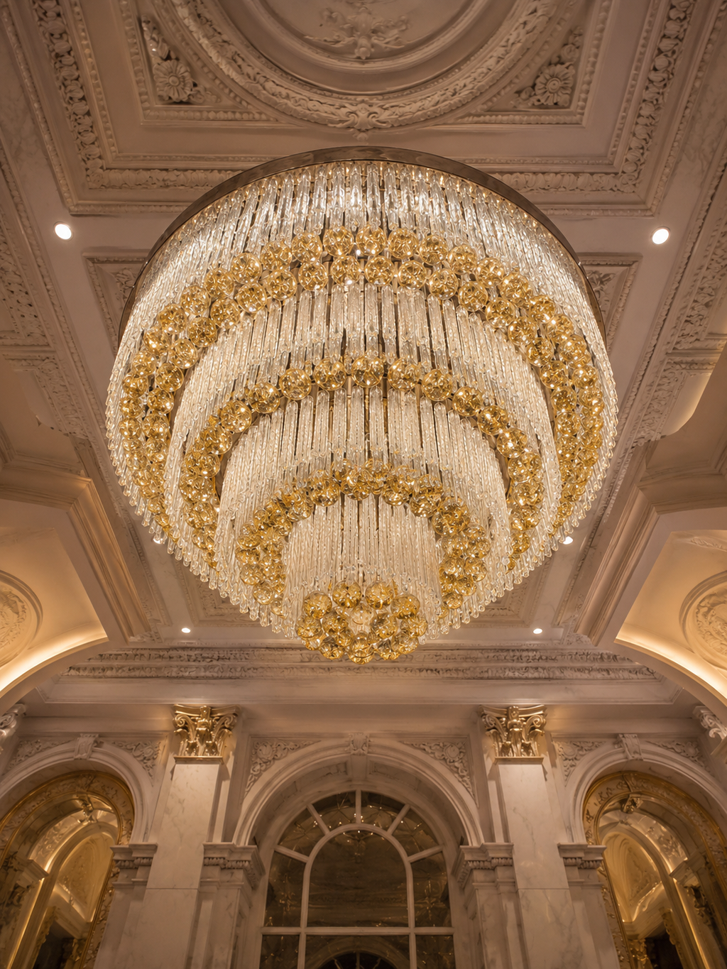 The Elowen Chandelier — Luxury Crystal Orb Cascade Chandelier