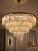 The Elowen Chandelier — Luxury Crystal Orb Cascade Chandelier