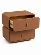 The Duvelle Bedside Table — Modern Nightstand with 2 Drawer Storage & Contemporary Design