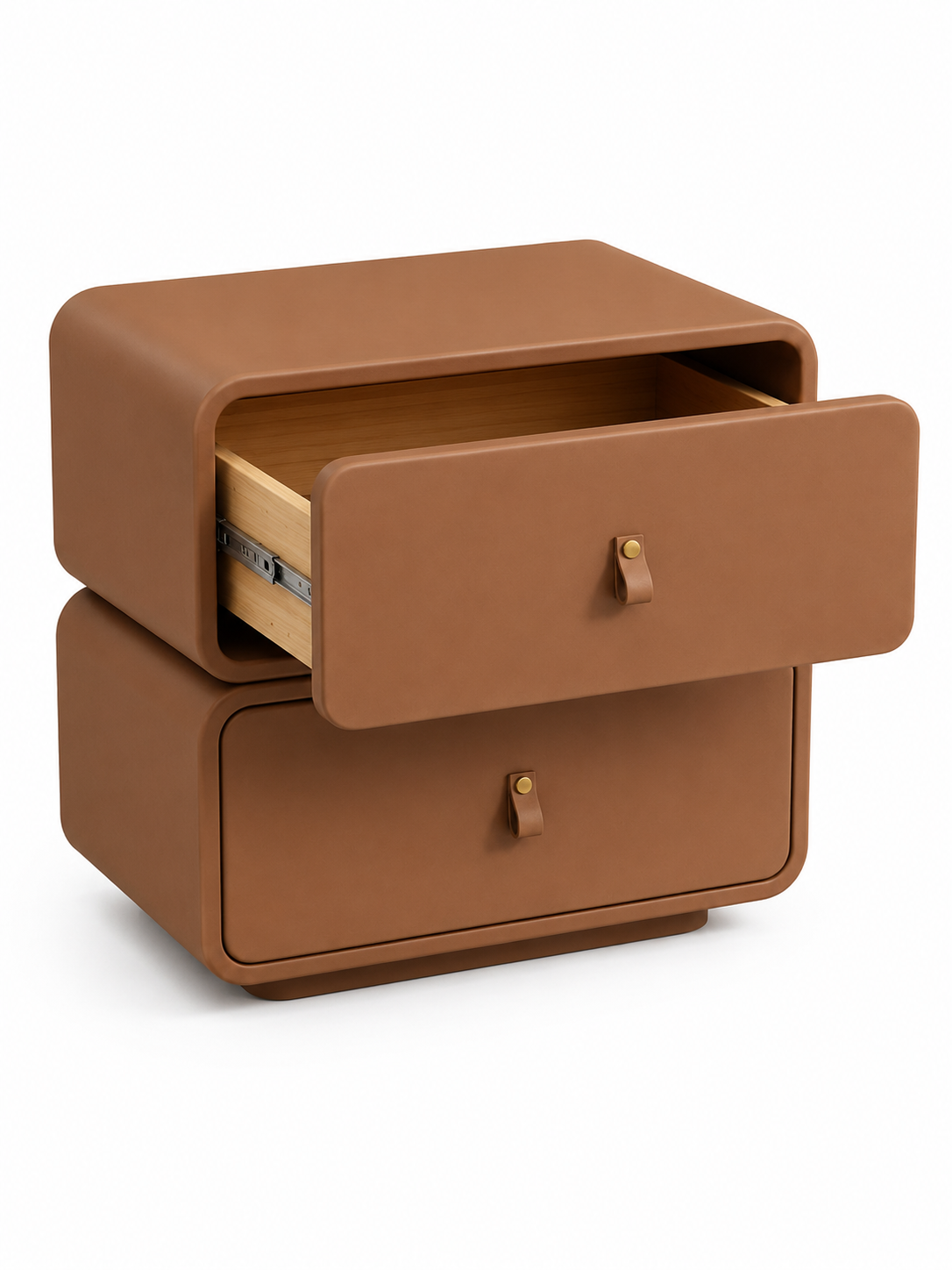 The Duvelle Bedside Table — Modern Nightstand with 2 Drawer Storage & Contemporary Design