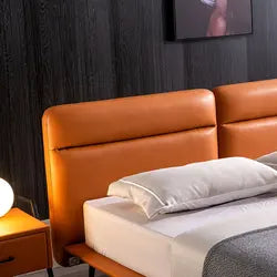 Opulent Luxury Upholstered Bed In Leatherette