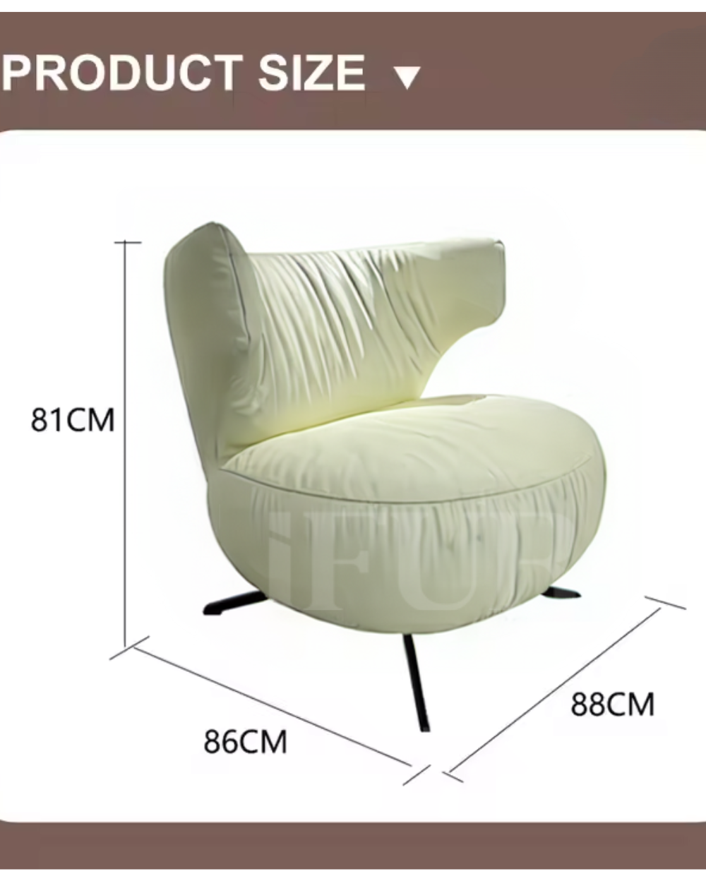 Arlo Curve Swivel Sofa Chair