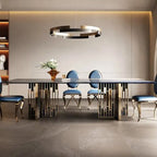 Noxa Blue Modern Dining Set