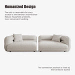 Absar 3 Seater Luxury Curvy Boucle Sofa
