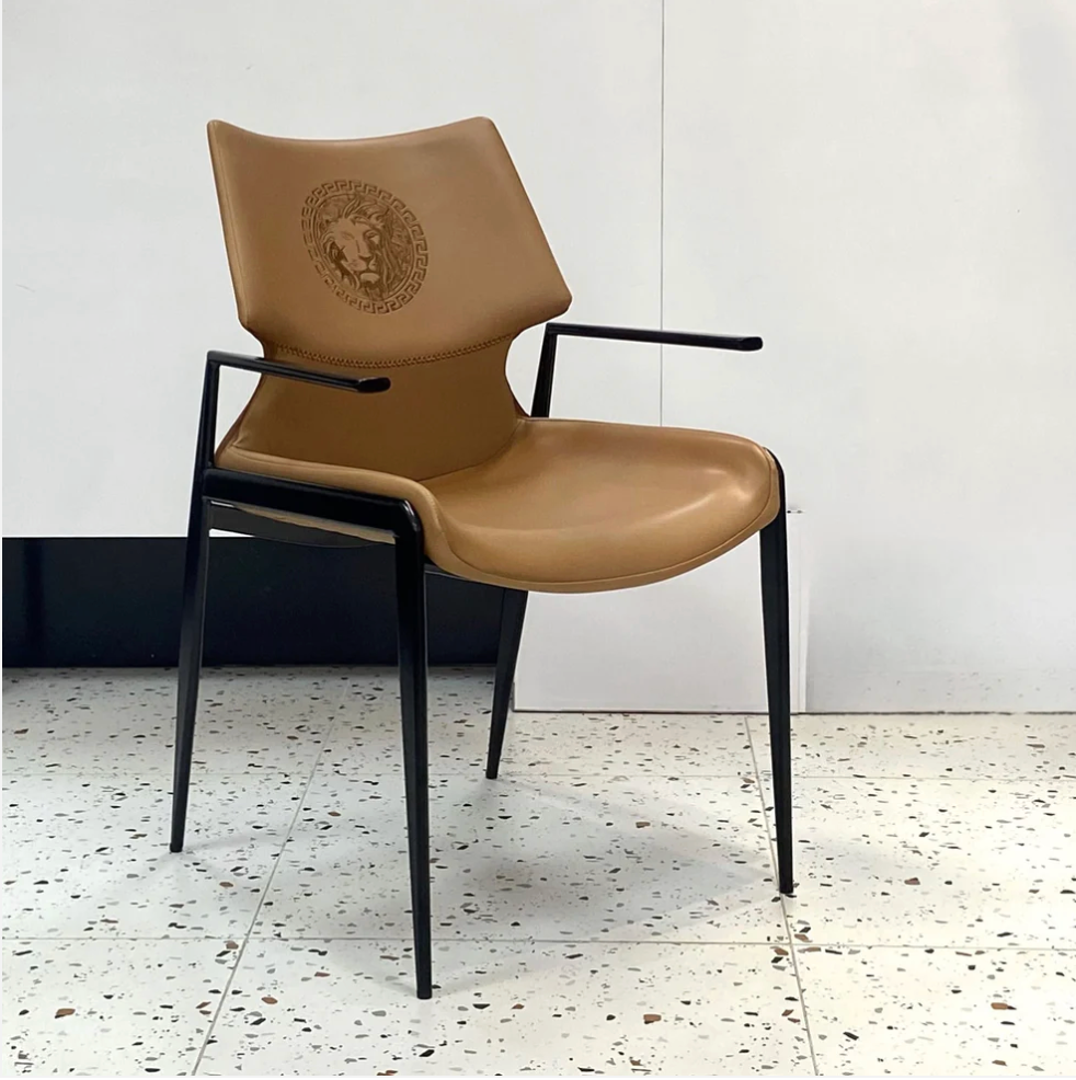 Versace Grey Modern Dining Chairs