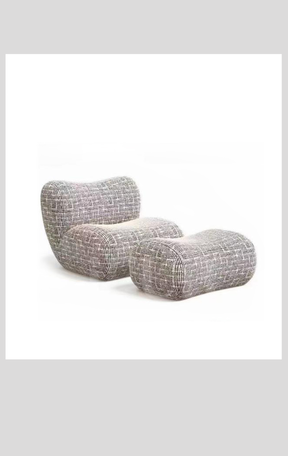 Woven Cloud Lounge Chair with Ottoman