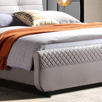 Urban Luxury Modern Upholstered Bed with a sturdy frame