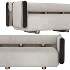 Kaliko Modern Metal 3 Seater Sofa