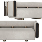 Kaliko Modern Metal 3 Seater Sofa