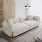 Absar 3 Seater Luxury Curvy Boucle Sofa