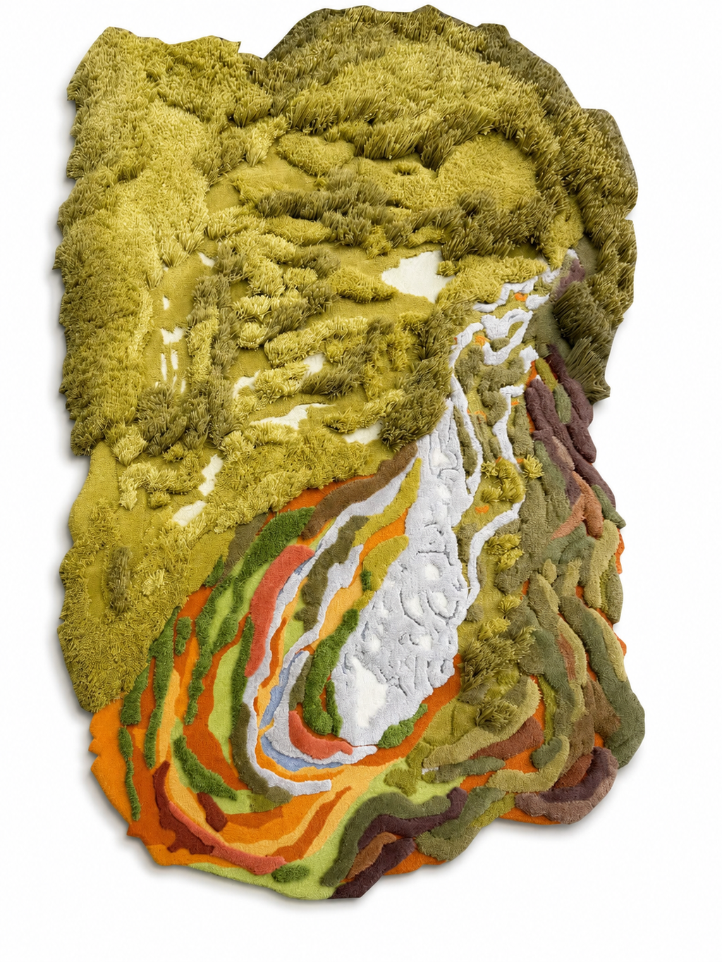 The Pinnacle Rug — Luxury Hand-Tufted Topographic Landscape Area Rug