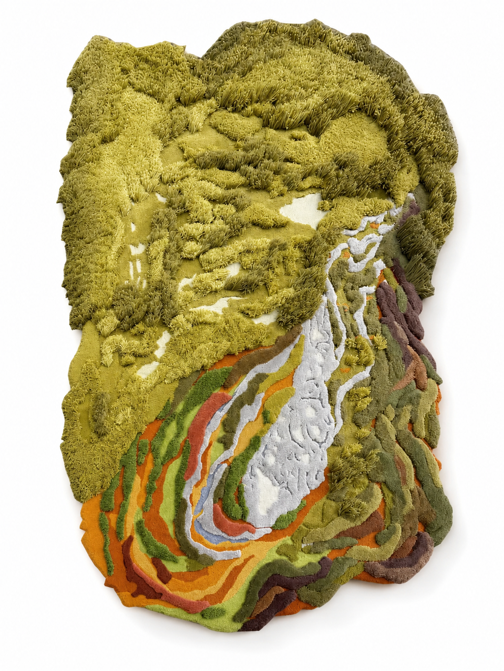 The Pinnacle Rug — Luxury Hand-Tufted Topographic Landscape Area Rug