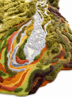 The Pinnacle Rug — Luxury Hand-Tufted Topographic Landscape Area Rug