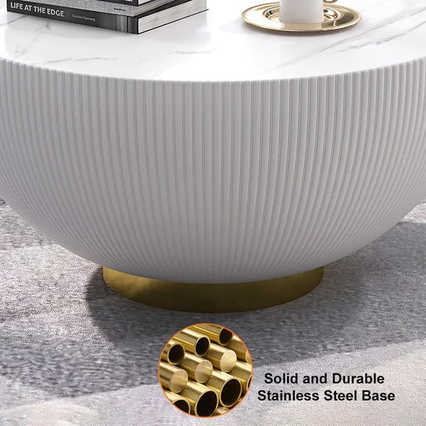 Bloom Modern Round Drum Coffee Table