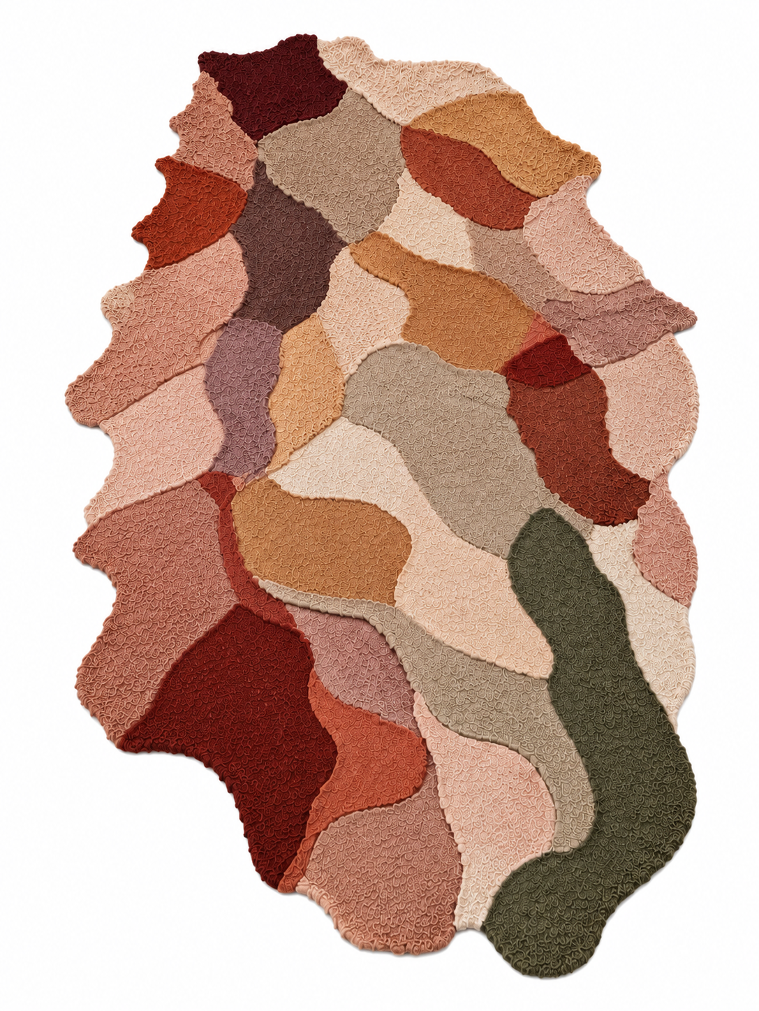 The Terra Mosaic Rug — Luxury Organic Patchwork Area Rug