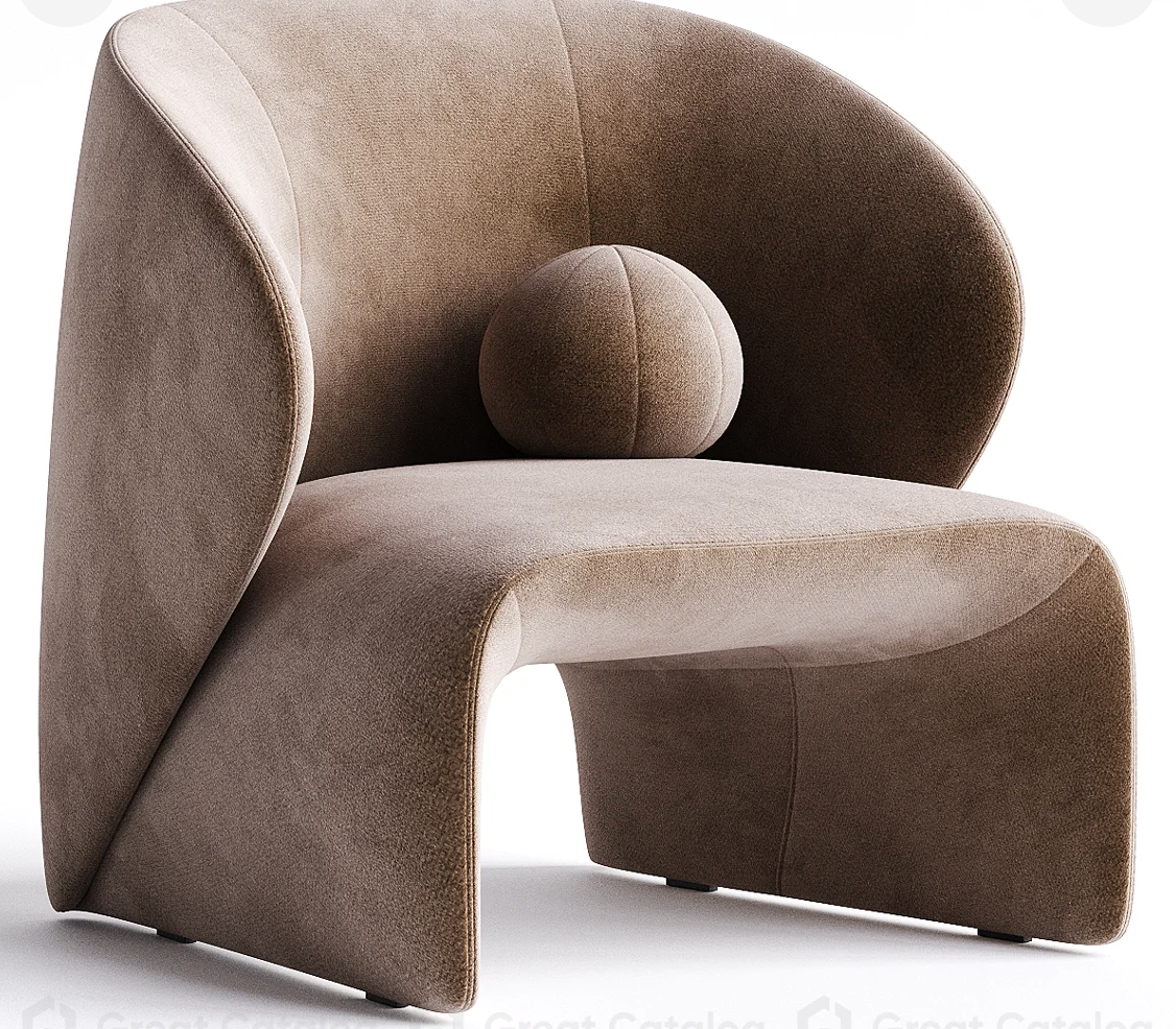 Slate Curve Sofa Chair