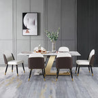 Alivia Luxury Modern 8 Seater Dining Table Set