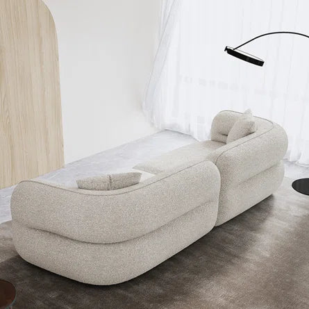 Absar 3 Seater Luxury Curvy Boucle Sofa