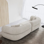 Absar 3 Seater Luxury Curvy Boucle Sofa
