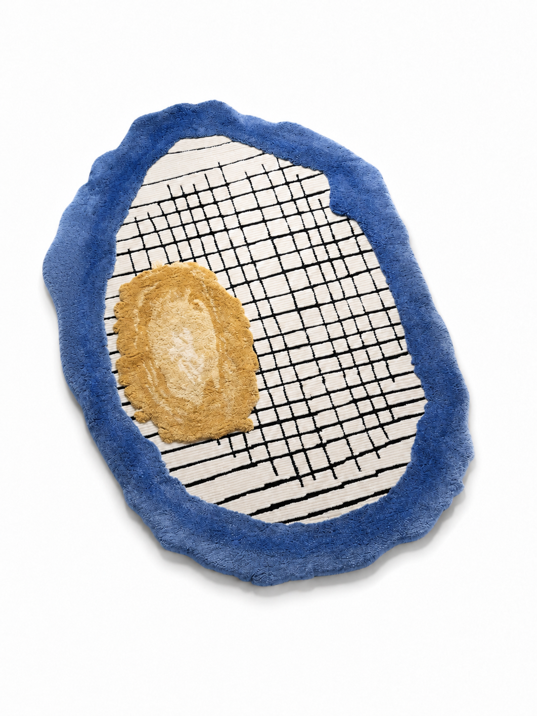 The Indigo Loom Rug — Luxury Modern Abstract Hand-Tufted Area Rug