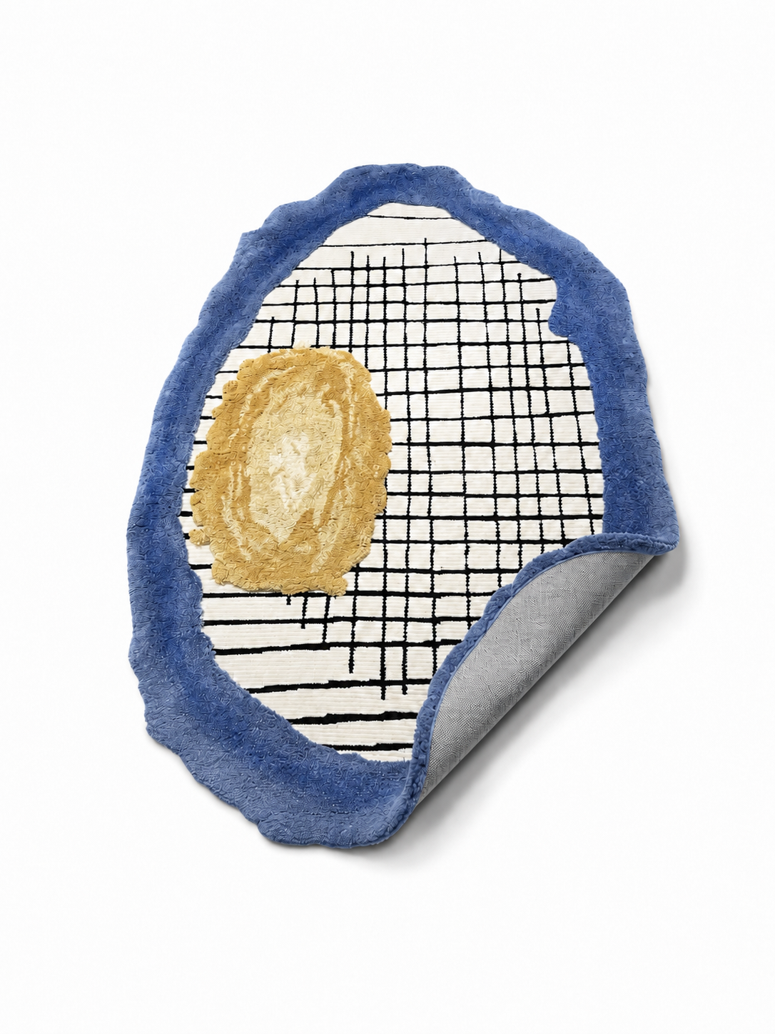 The Indigo Loom Rug — Luxury Modern Abstract Hand-Tufted Area Rug