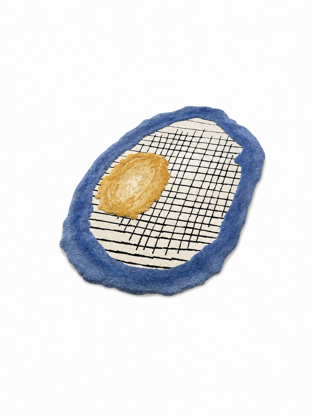 The Indigo Loom Rug — Luxury Modern Abstract Hand-Tufted Area Rug