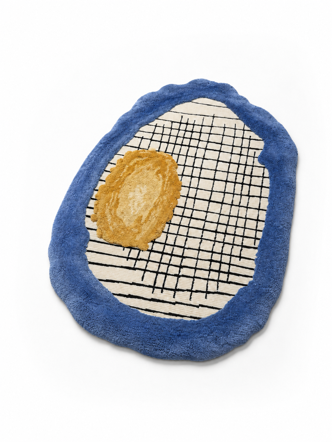 The Indigo Loom Rug — Luxury Modern Abstract Hand-Tufted Area Rug