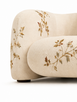 The Grevelle Sofa — Luxury Botanical Curved 3 Seater Sofa