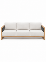 The Calyvera Outdoor Sofa — Luxury Solid Teak Wood Sofa