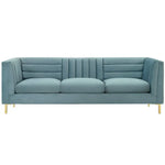 Kely Modern Velvet Upholstery Luxury Sofa