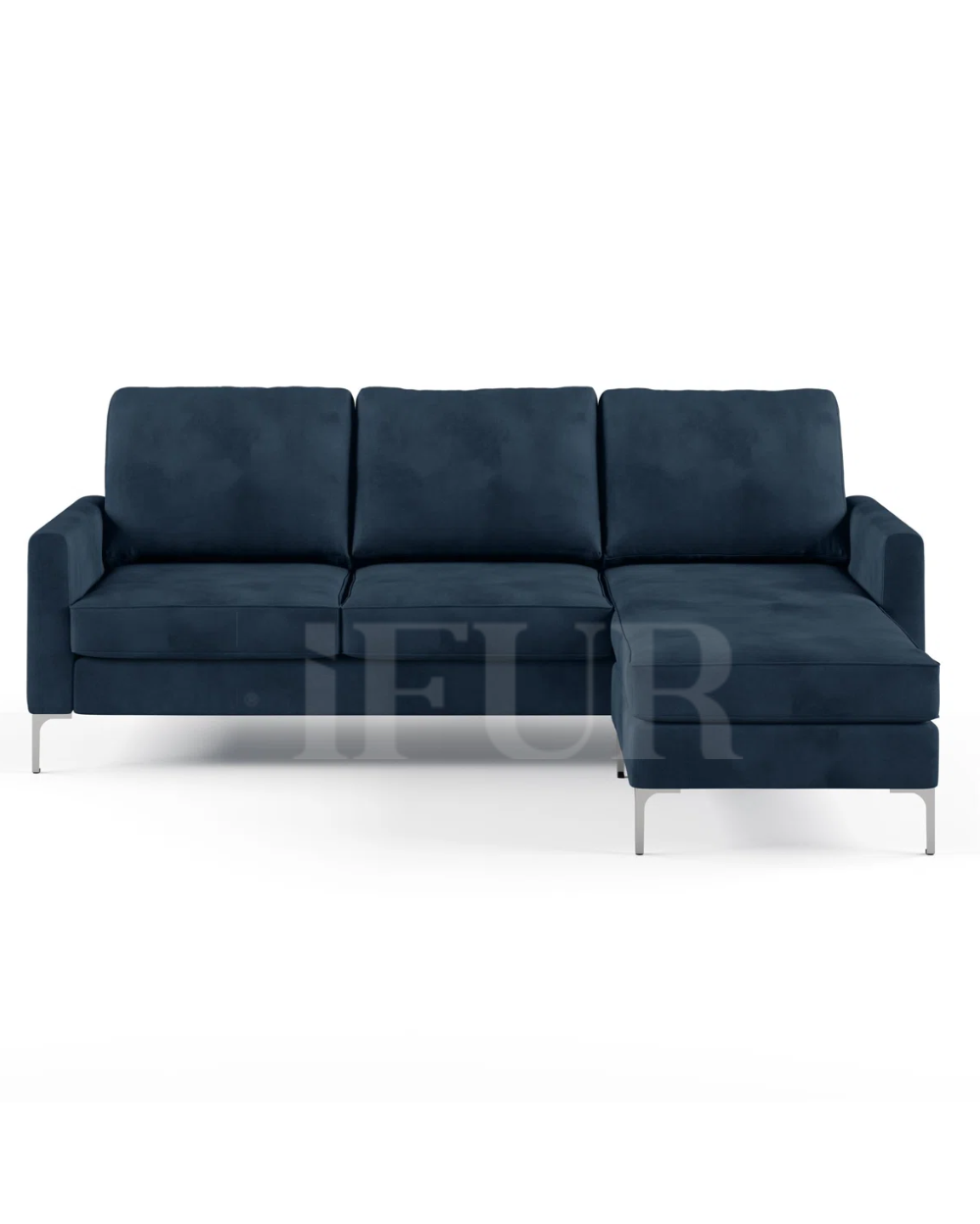 Mezie Upholstered Velvet L-Shaped Sofa