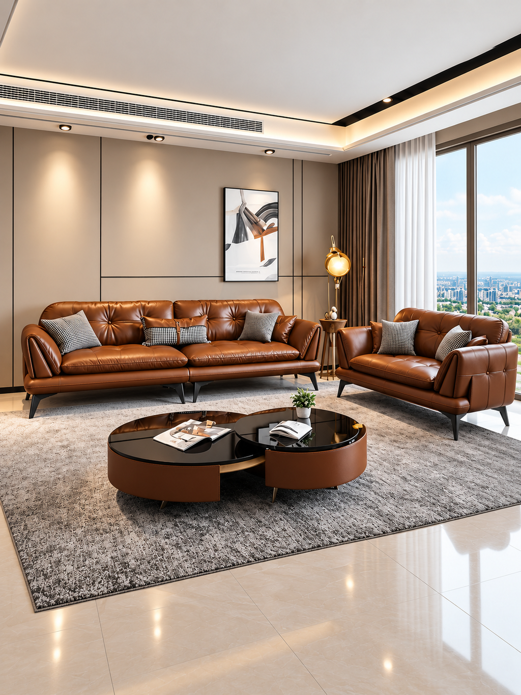Ellis Modern Classic 3+2 Seater Sofa Set