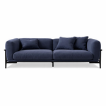 Kelva 3 Seater Modern Curvy Sofa