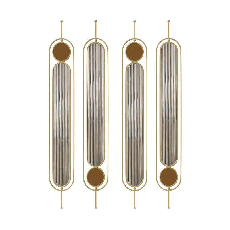 Metal Fluted Glass Partition