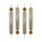 Metal Fluted Glass Partition