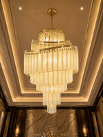 The Galverra Cascade — Luxury Gold Crystal Chandelier