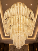 The Galverra Cascade — Luxury Gold Crystal Chandelier