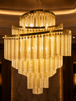 The Galverra Cascade — Luxury Gold Crystal Chandelier