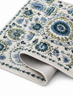 The Riviera Rug — Luxury Vintage Botanical Area Rug