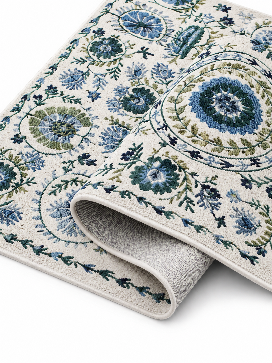 The Riviera Rug — Luxury Vintage Botanical Area Rug