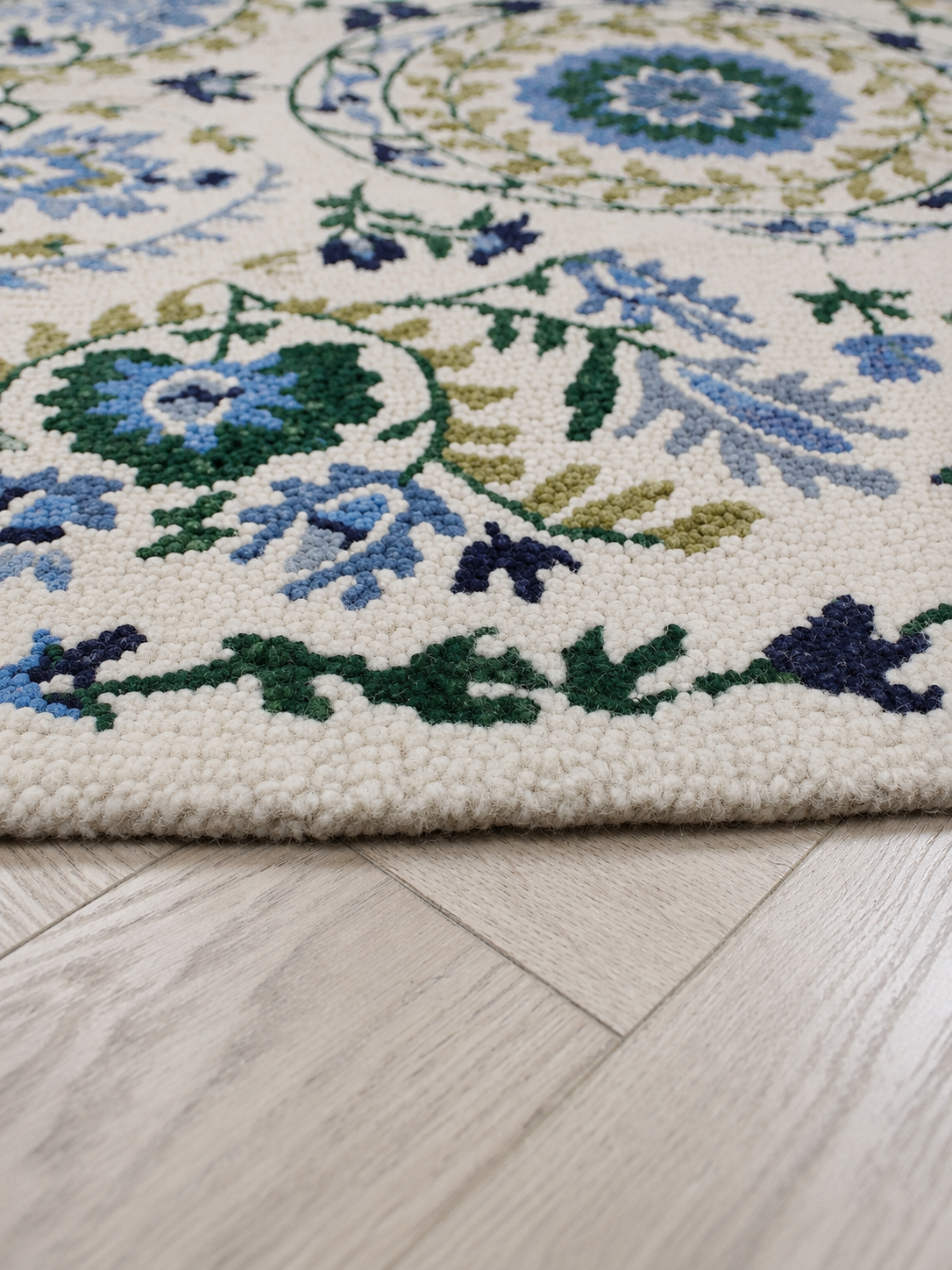 The Riviera Rug — Luxury Vintage Botanical Area Rug